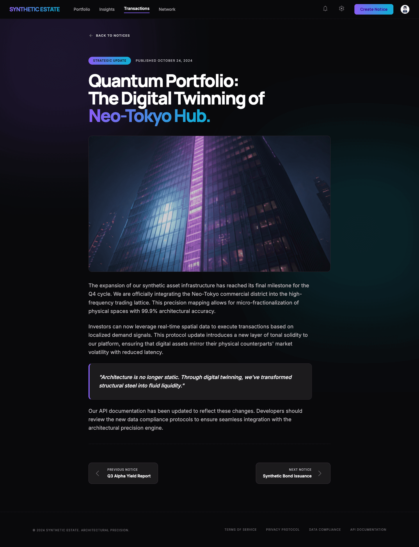 gradient - 공지 상세